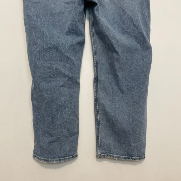 OLD NAVY Mid Rise Boyfriend Loose Jeans Light Wash Distressed Ripped Jeans 18 R - Picture 16 of 16